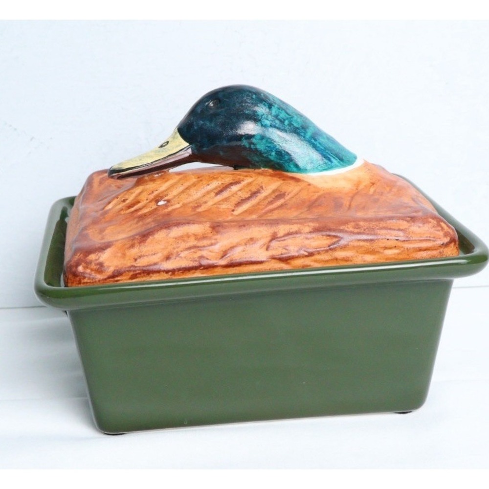 VTG French Pillivuyt Duck Terrine Tureen Covered Casserole Dish RARE